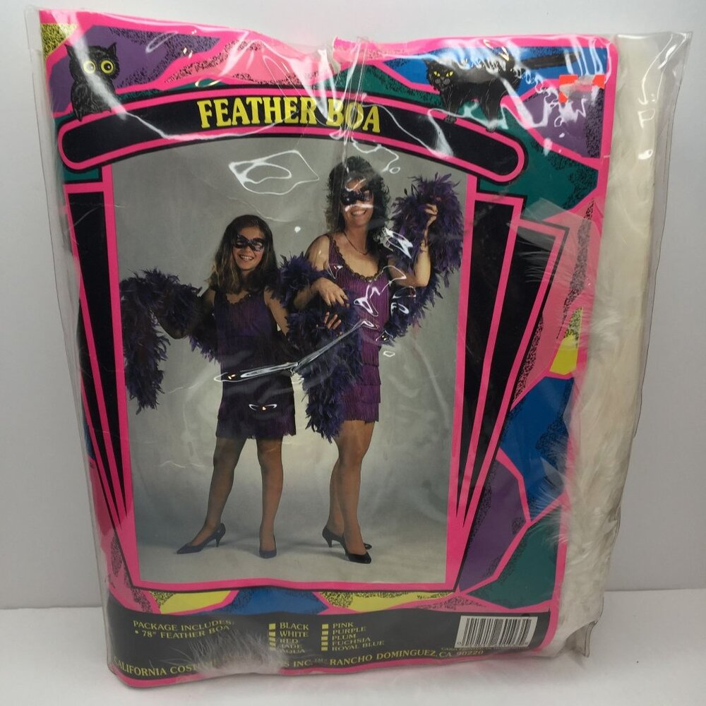California Costume Collections 78" White Feather Bow Dress Up Make Believe Play